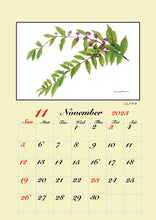 Load image into Gallery viewer, 2023 Masako Sasaki Botanical art Calendar　
